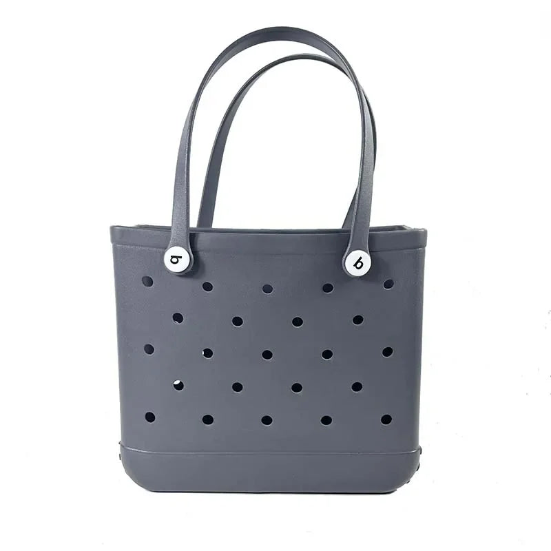 Small Bogg Bag Mini Childs Beach Rubber Tote Bags Waterproof Sandproof Summer Storage Basket Women Shopping Bag Kid Beach Bag