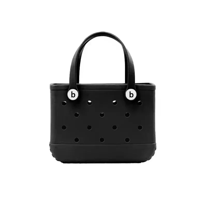 Small Bogg Bag Mini Childs Beach Rubber Tote Bags Waterproof Sandproof Summer Storage Basket Women Shopping Bag Kid Beach Bag