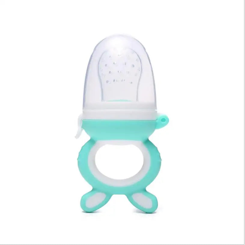 Kids Pacifier Feeder Learn Feeding for Fruits Food Eat Supplement Silicone Baby Pacifier Fruit Nipple Music Bell Soother Toddler