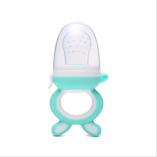 Kids Pacifier Feeder Learn Feeding for Fruits Food Eat Supplement Silicone Baby Pacifier Fruit Nipple Music Bell Soother Toddler